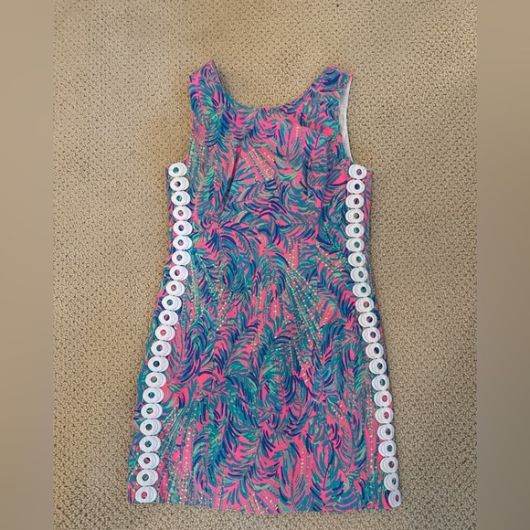 Lilly Pulitzer Dresses & Skirts - Lilly Pulitzer Pink and Blue Scoop Neck Sheath Dress